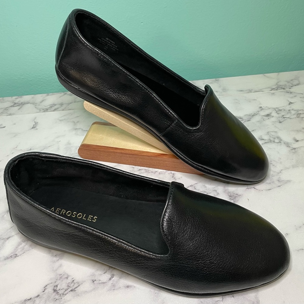 AEROSOL FLATS. Black, number 9, lightweight, low heel